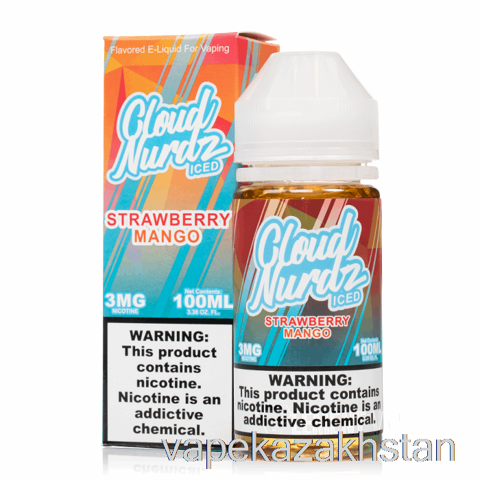 Vape Kazakhstan ICE Strawberry Mango - Cloud Nurdz - 100mL 6mg